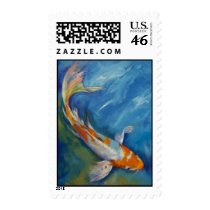 Yamato Nishiki Koi Stamp by michaelcreese Yamato Nishiki Koi Stamp