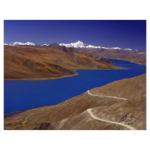 Yamdrok Yamtso, the turquoise lake, Tibet Flyer Design