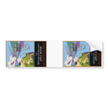 Yangtsze Yangtze River Gorges Vintage Travel Art Bumper Sticker