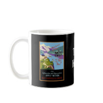 Yangtsze Yangtze River Gorges Vintage Travel Art Coffee Mugs