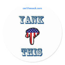 Yank This Round Stickers