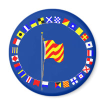 Yankee Am Dragging Anchor Nautical Signal Flag magnets