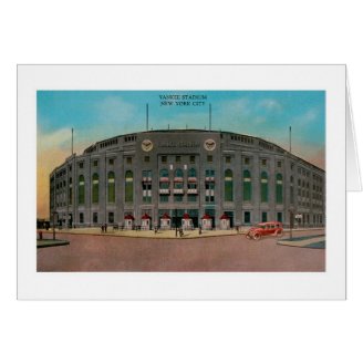 Yankee Stadium, New York City Greeting Cards