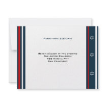 Yankees Baseball Bar Mitzvah Reception Invitations
