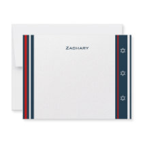 Yankees Baseball Bar Mitzvah Thank You Custom Announcements