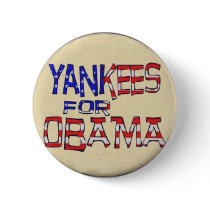 Yankees for Obama Button
