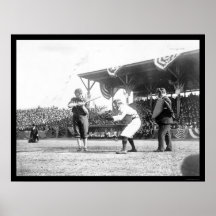 Yankees Senators Baseball Game 1909 Poster