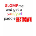 Yaoi/Yuri Paddle Beatdown t-shirts