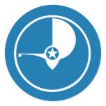 Yap, Mongolia Round Sticker