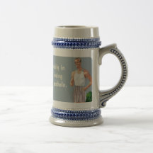 yard a-hole beer mug