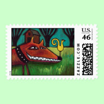 Yard Dog: Postage Stamp