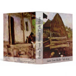 Yard Of A Farmhouse By Grigorescu Nicolae Vinyl Binder