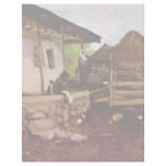 Yard Of A Farmhouse By Grigorescu Nicolae Letterhead Template