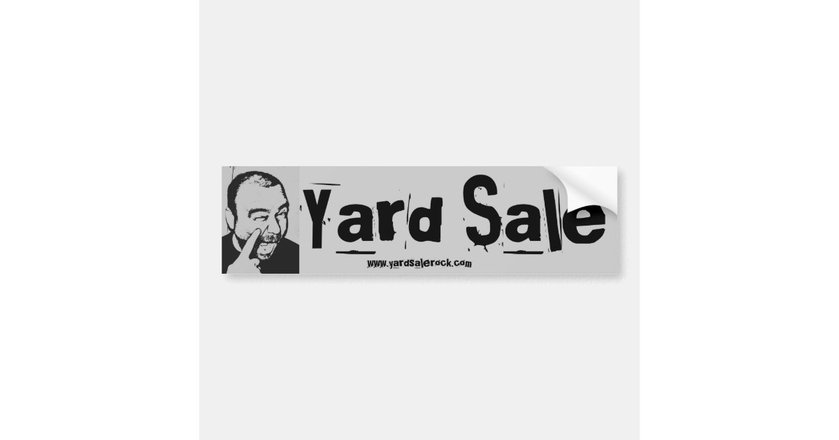 Yard Sale Bumper Sticker Zazzle