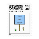 YARD SALE CHAMP - postage stamps