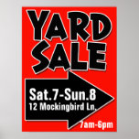 Yard SALE customizable poster