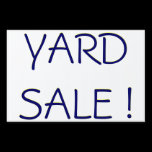 YARD SALE ! sign yard signs