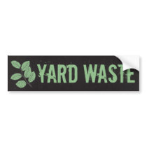 Yard Waste Garbage Trash Can Label Bumper Stickers
