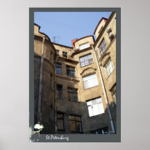 Yarda de la corte un estilo modernista poster