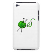 Yarn and Knitting Needles iPod Touch Covers