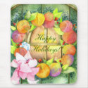 Yarn Ball Wreath: Christmas Gift mousepads