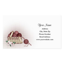 Yarn Basket - Crochet Business Cards