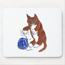 Yarn Bounce, Wheeeeee, says Kitten Mouse Pads