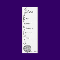 yarn, thred, & needle graphics business cards by RLMdesignes yarn, thred, & needle graphics business cards