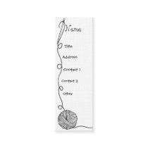 yarn, thred, & needle graphics business cards