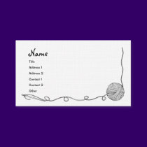 yarn, thred, & needle graphics business cards by RLMdesignes yarn, thred, & needle graphics business cards