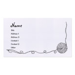yarn, thred, & needle graphics business card