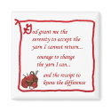 Yarnaholic magnet by slamdunksapparel Yarnaholic magnet
