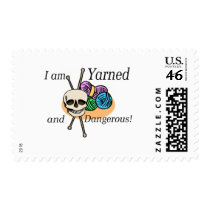 Yarned and Dangerous T-shirts and Gifts. Stamp
