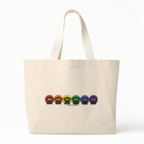 Yarnoholics Anonymous Fluffy Rainbow Sheep Bag
