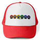 Yarnoholics Anonymous Fluffy Rainbow Sheep hats