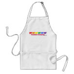 Yarnoholics Anonymous Rainbow Sheep Apron