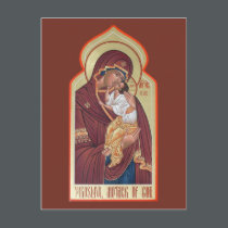 Yaroslavl Mother of God Prayer Card postcards