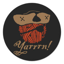 Yarrn Round Stickers