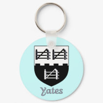 Yates Family Shield Keychain