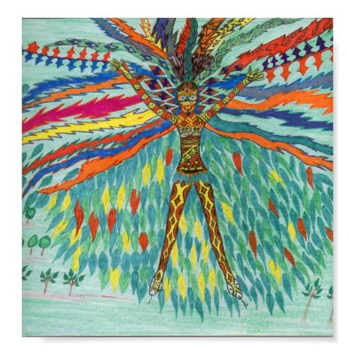 Yawanawa dream poster by globond
