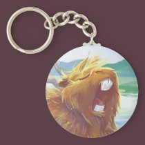 Yawning Capybara keychains
