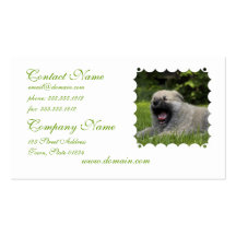 Yawning Chow Chow Business Card