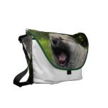 Yawning Chow Chow Messenger Bag