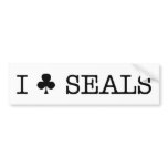 YAY BABY SEALS BUMPER STICKERS
