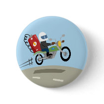 Yay For Color Battery Bike Pinback Buttons