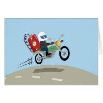 Yay For Color Battery Bike Greeting Cards
