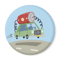 Yay For Color Battery Car Magnets