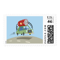 Yay For Color Battery Car Postage Stamps