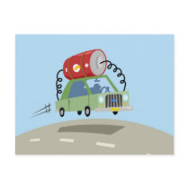 Yay For Color Battery Car postcards by yayforcolor Yay For Color Battery Car postcards