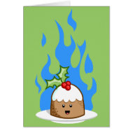 Yay For Color Flaming Pudding card